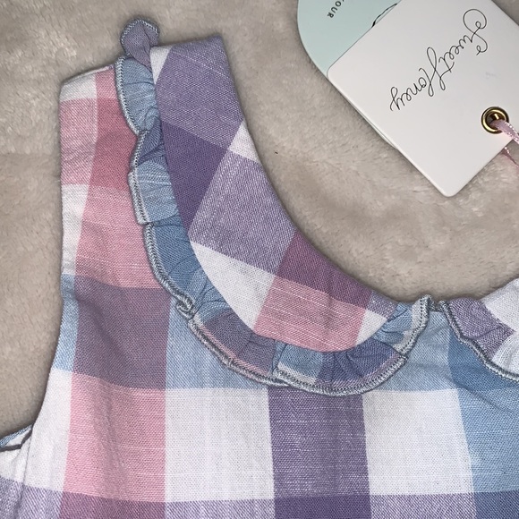 NWT Sweet Honey Classic Belle Bubble Poolside Plaid Dress 12M - Picture 6 of 14